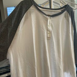 Big and Tall Foundry 4XLT three button White T-Shirt